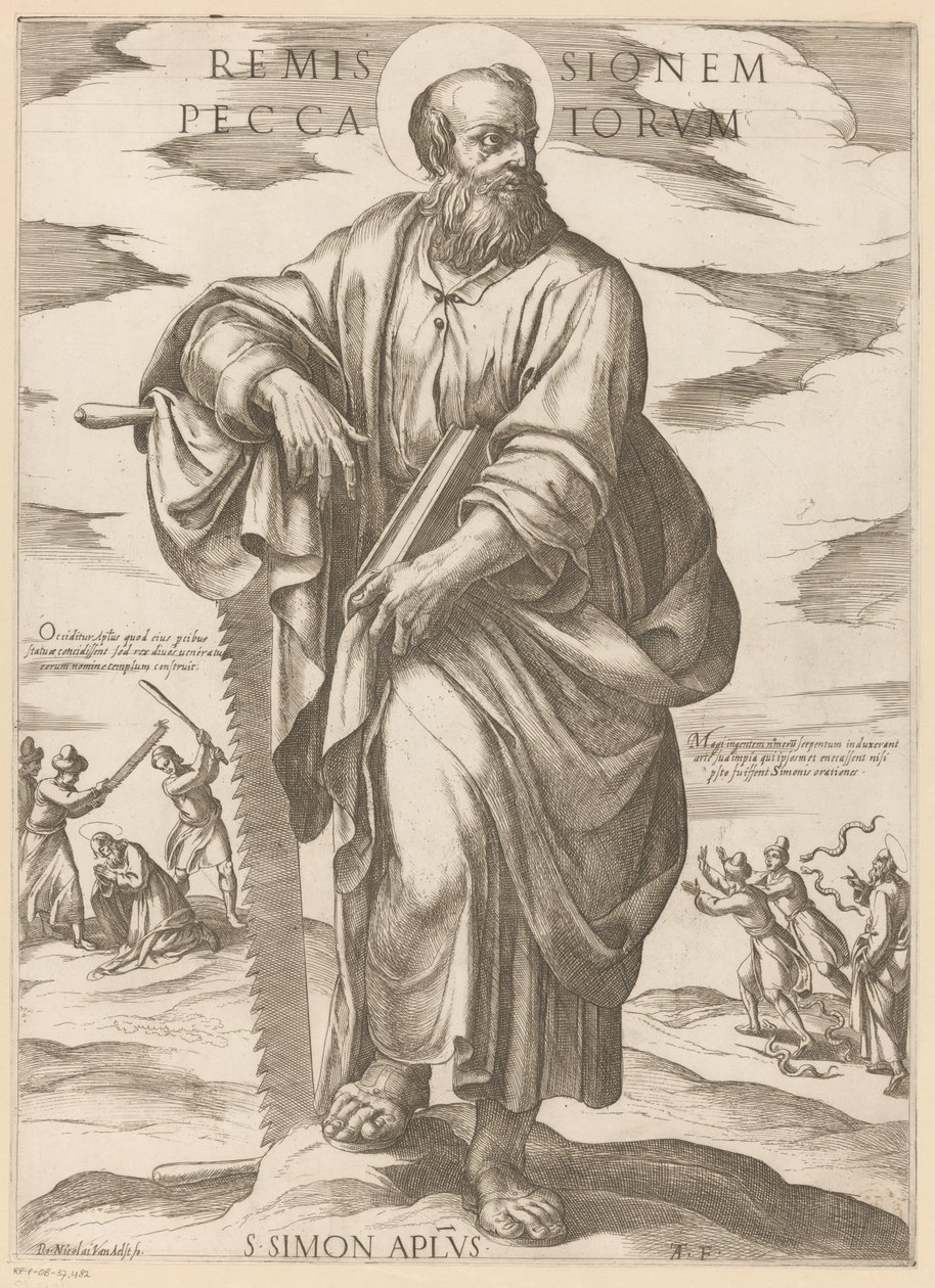 De heilige Simon door Antonio Tempesta