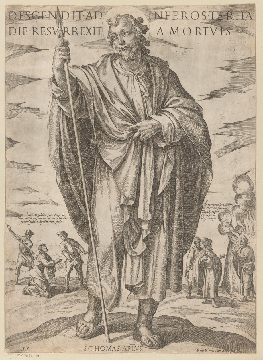 De heilige Tomas door Antonio Tempesta