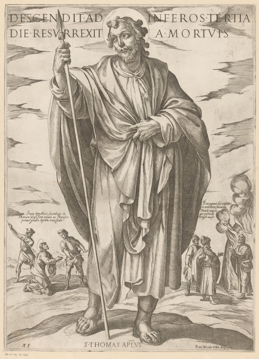 De heilige Tomas door Antonio Tempesta