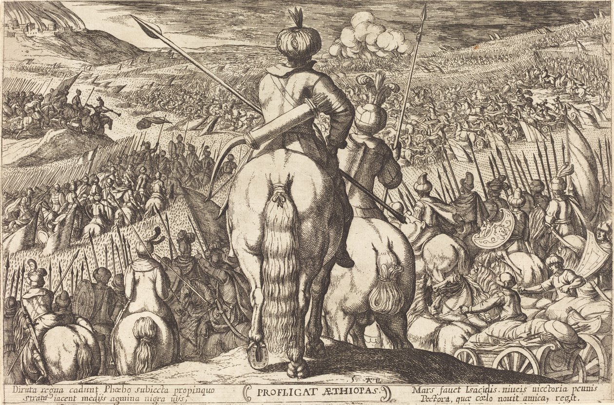 Nederlaag van de Ethiopiërs door Antonio Tempesta