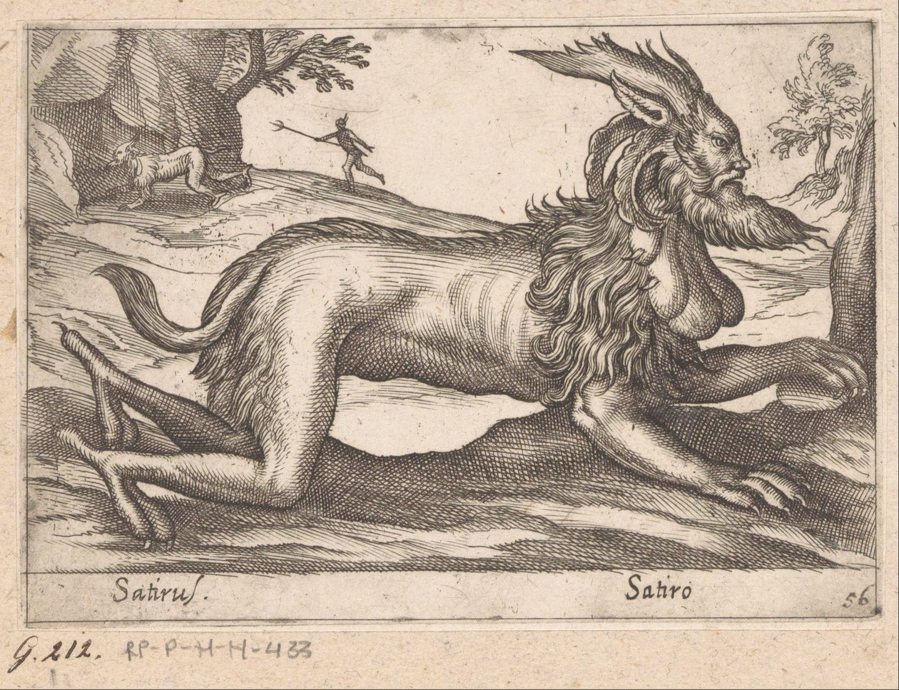 Monsterlijk wezen door Antonio Tempesta