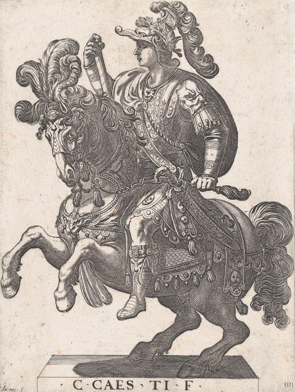 Plaat 4: Keizer Gaius te Paard, uit 