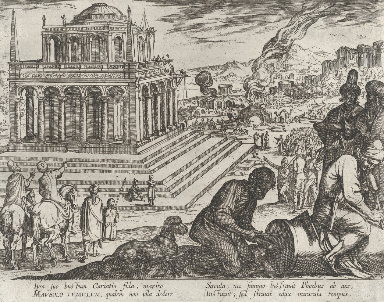 De Tombe van Mausolus, uit 