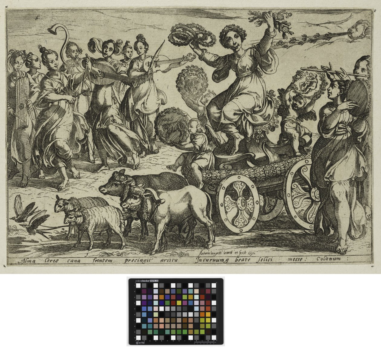 De Vier Seizoenen: Lente, 1592 door Antonio Tempesta