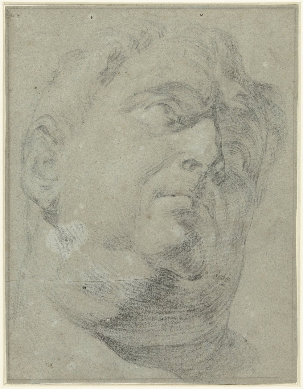 Antieke Romeinse marmeren buste van Presunto Vitellio door Antonio da Cremona