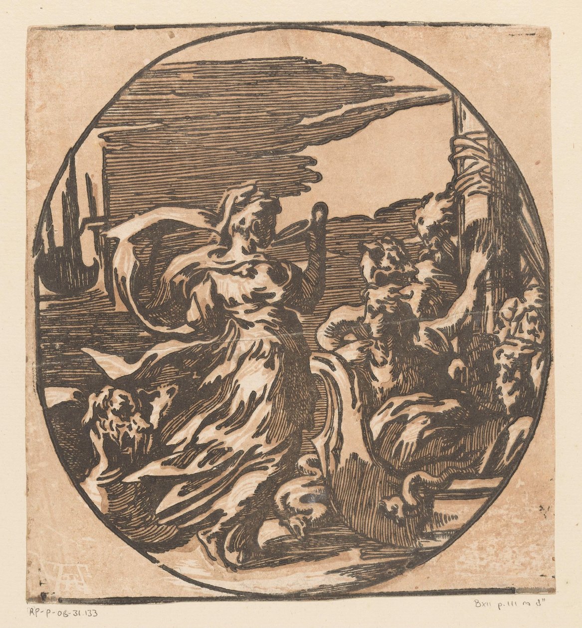 Circe drinkend door Antonio da Trento (possibly)