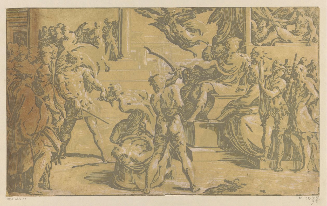 Martelaarschap van de heiligen Petrus en Paulus door Antonio da Trento