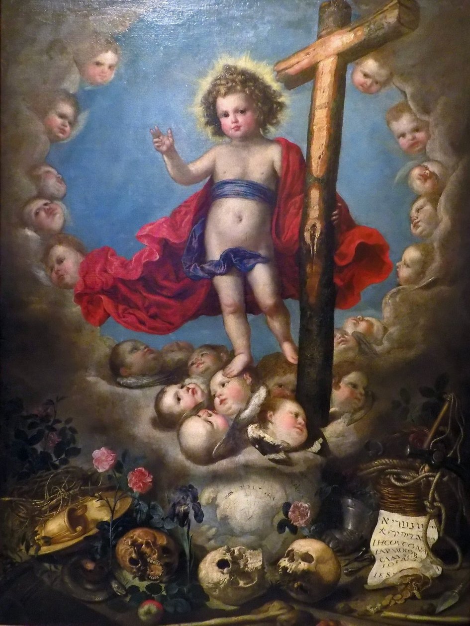 De jongen met de schedels Pereda 01 door Antonio de Pereda