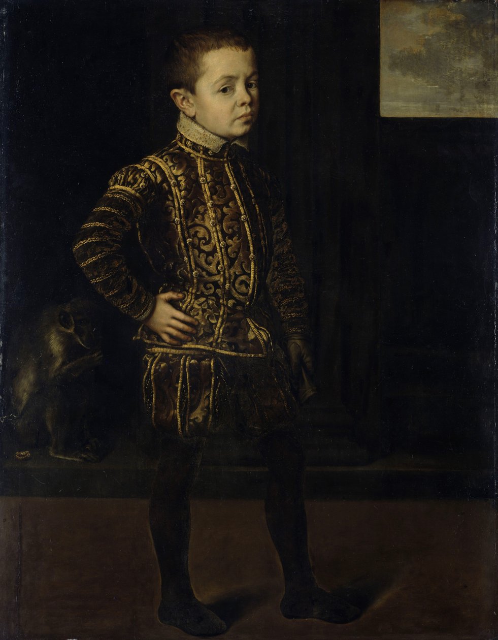 Dutch: Portret van een jongen Portrait of a young prince door Antonis Mor