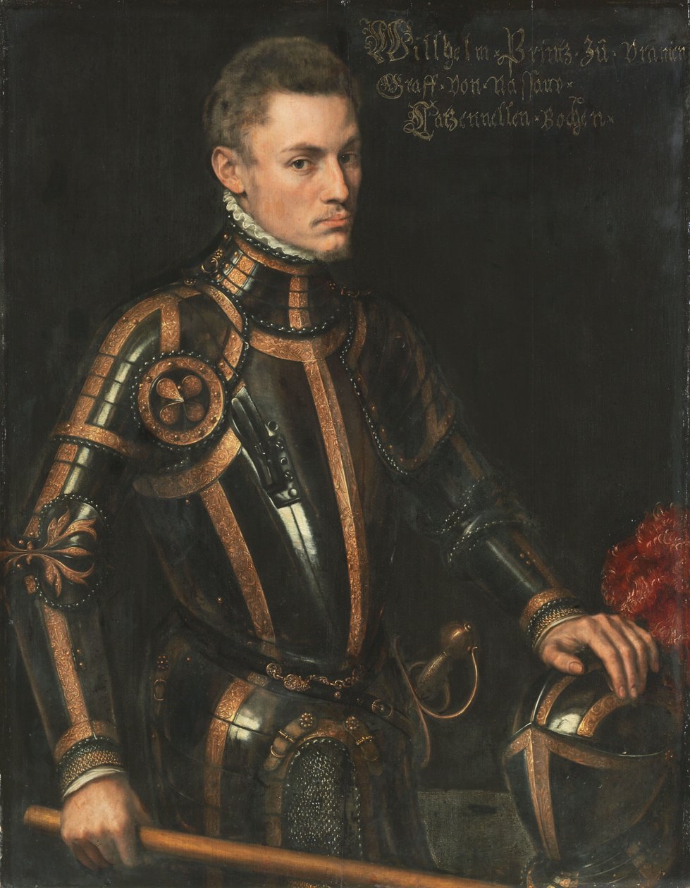 German: Wilhelm I. von Oranien-Nassau Portrait of William I of Nassau door Antonis Mor