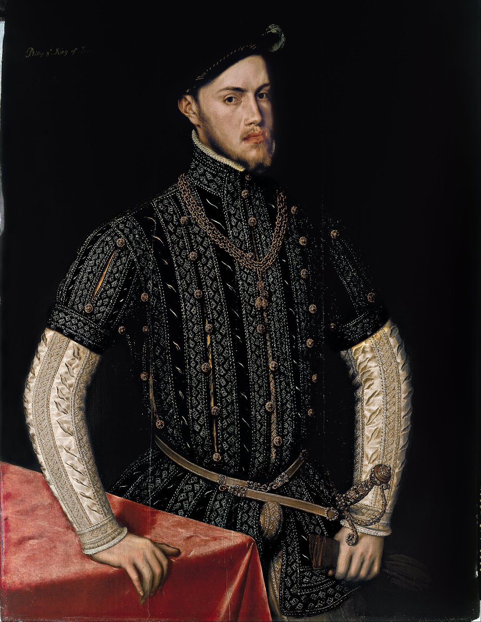Spaans:  Retrato de Felipe II Portret van Filips II door Antonis Mor