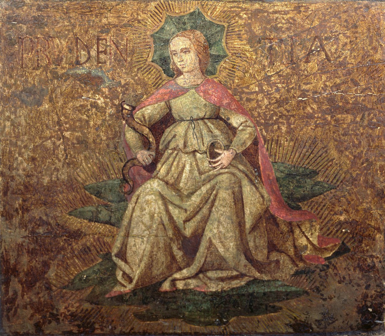Allegorie van Voorzichtigheid, eindpaneel van een cassone, c.1460-65 door Apollonio di Giovanni