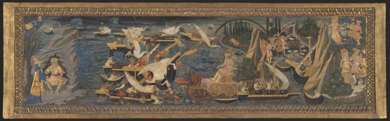 Het Schipbreuk van Aeneas door Apollonio di Giovanni