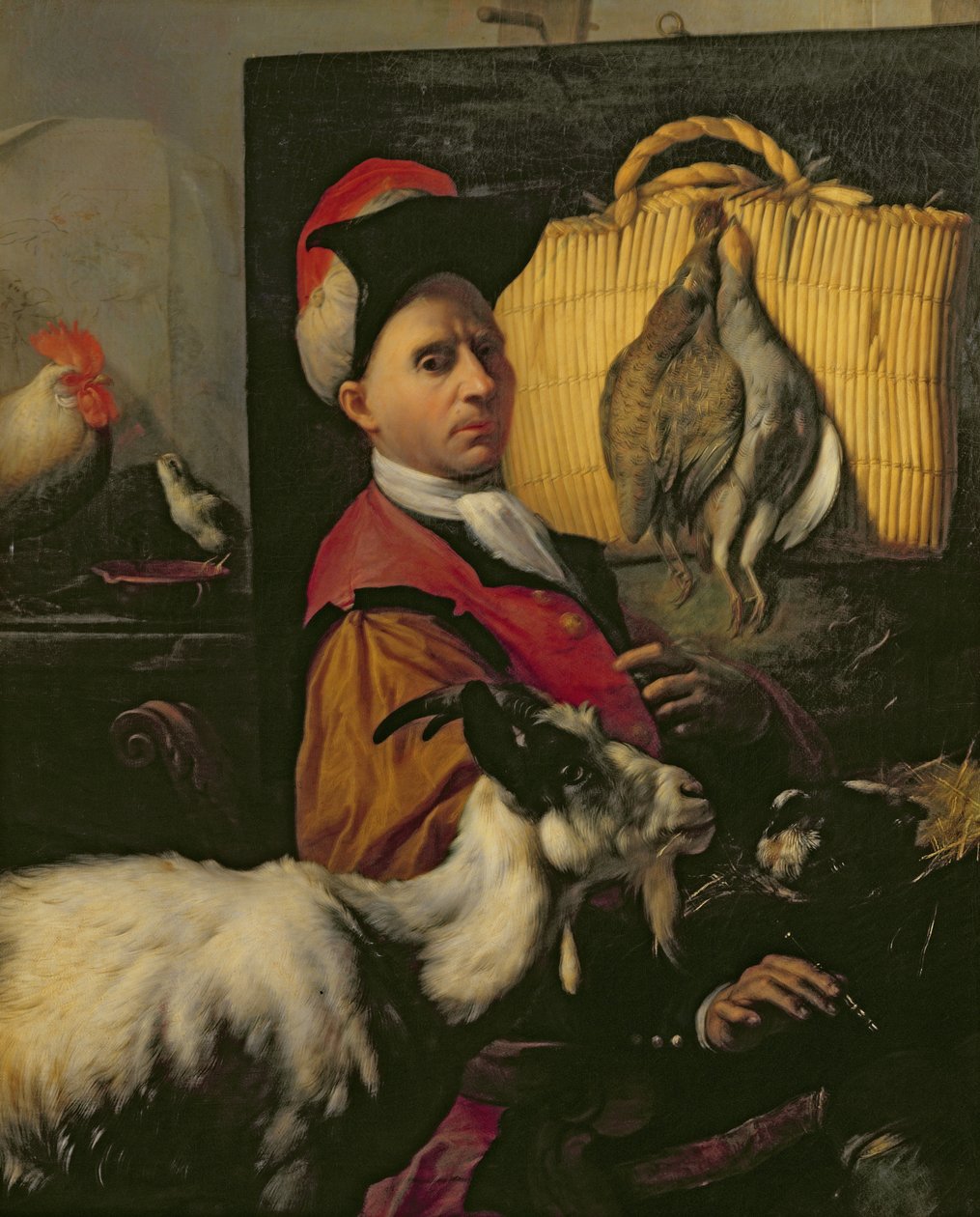 Zelfportret, c.1713 door Arcangelo Resani