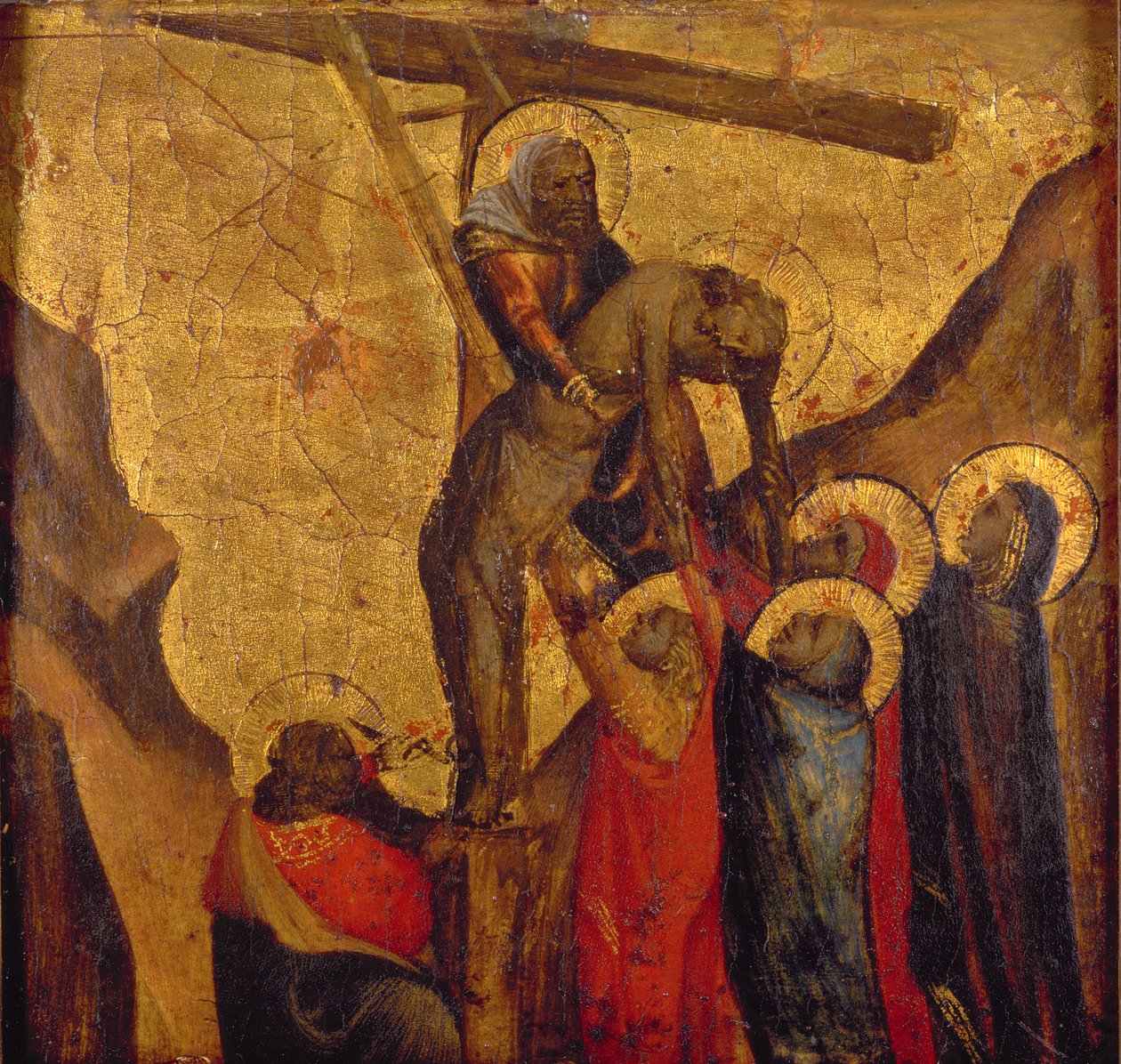 De Kruisafneming van Christus door Arcangelo di Cola da Camerino
