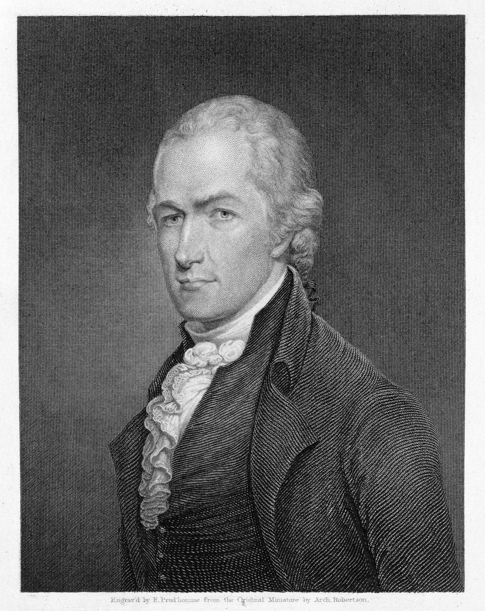 Alexander Hamilton gegraveerd door John Francis Eugene Prud