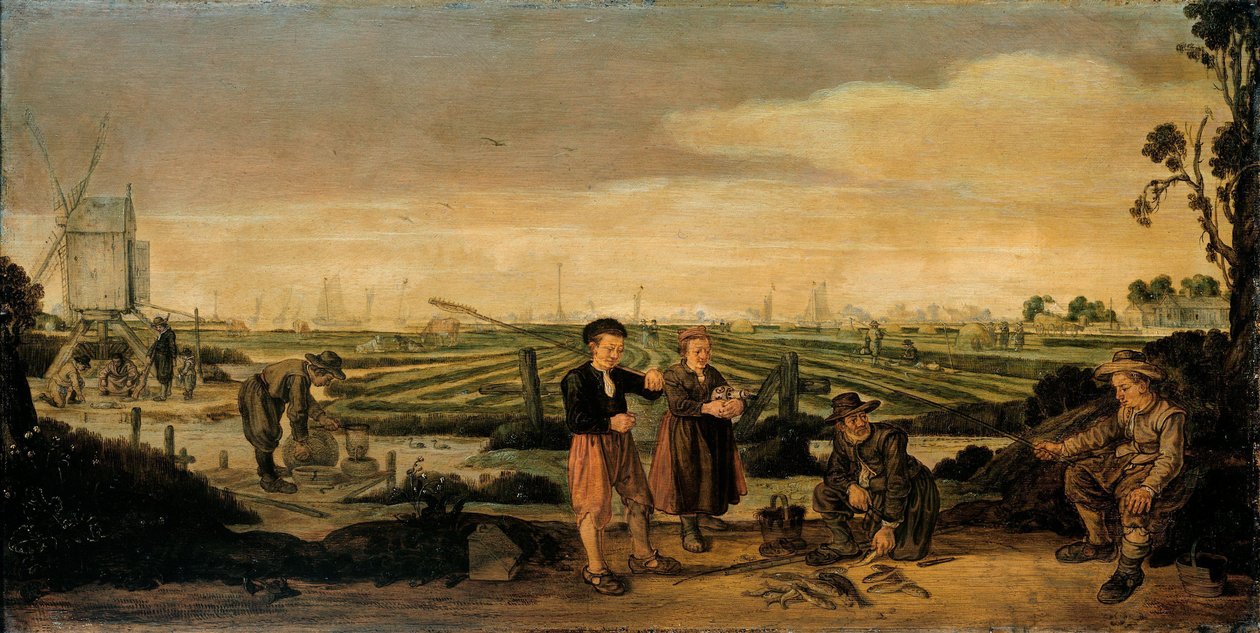 Vissers en boeren door Arent Arentsz