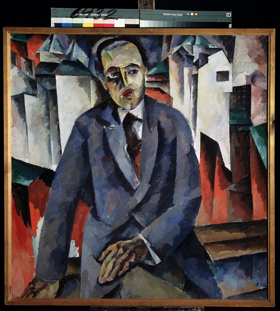 Portret van regisseur Alexander Tairov door Aristarkh Vasilievic Lentulov