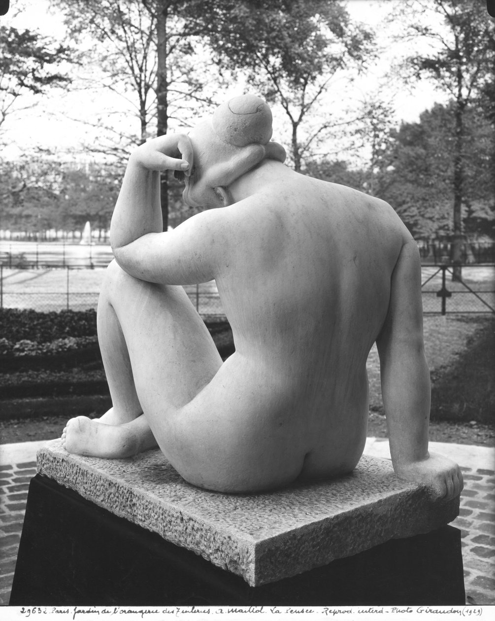 Middellandse Zee, of Gedachte, gezien van achteren, 1923 door Aristide Maillol