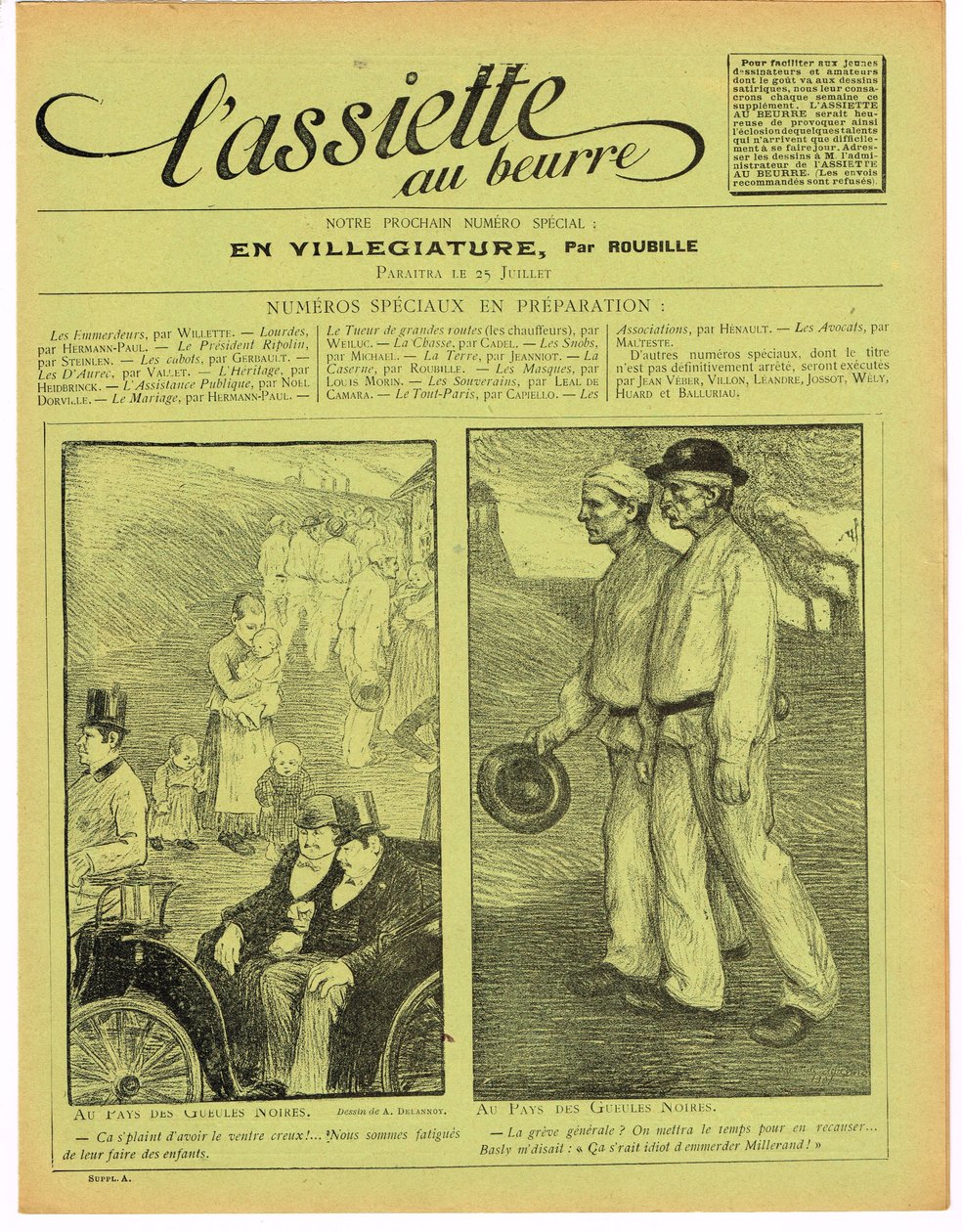 Omslag van The Butter Plate, Satirisch in Kleuren door Aristide Delannoy