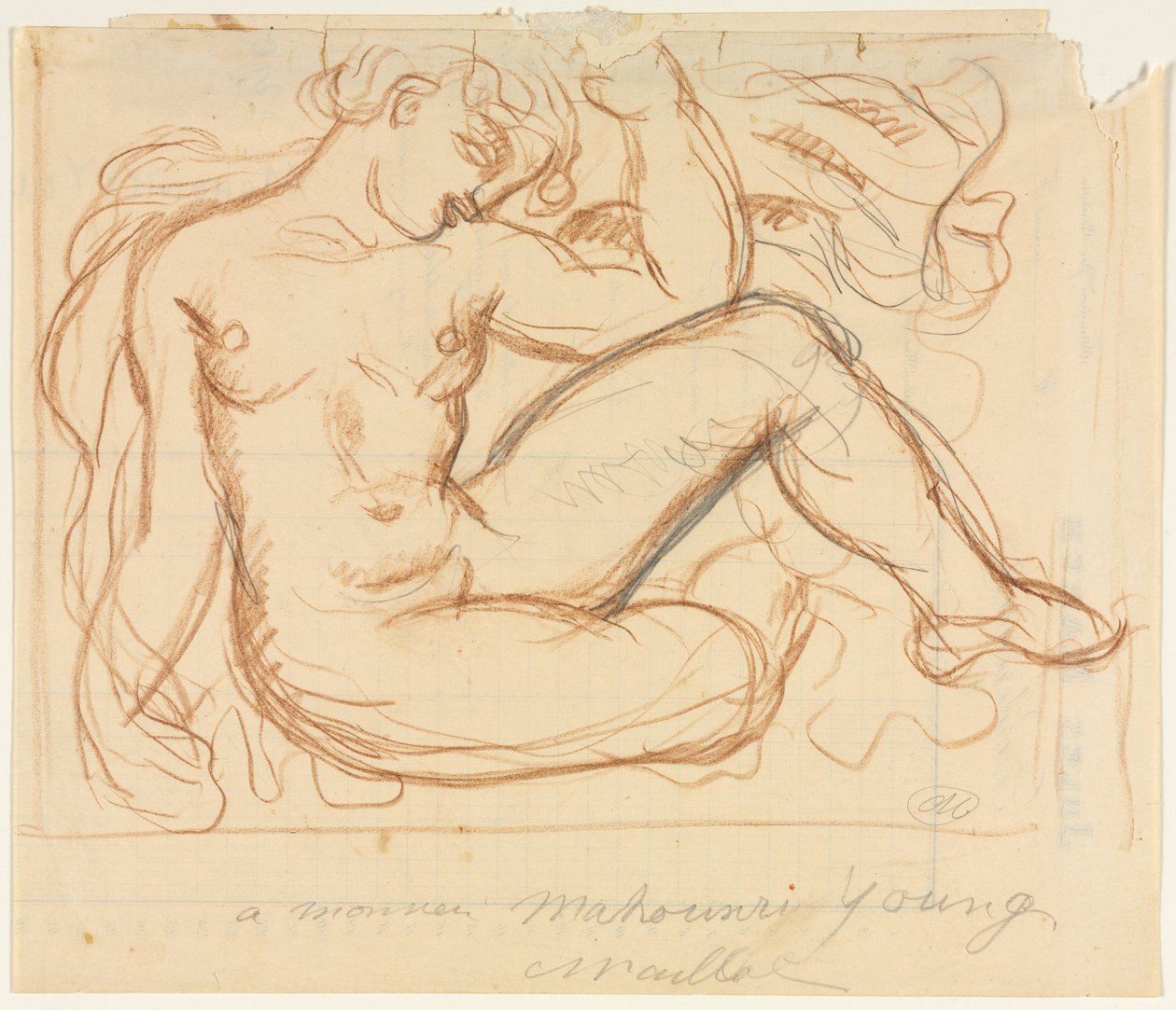 Naaktstudie door Aristide Maillol