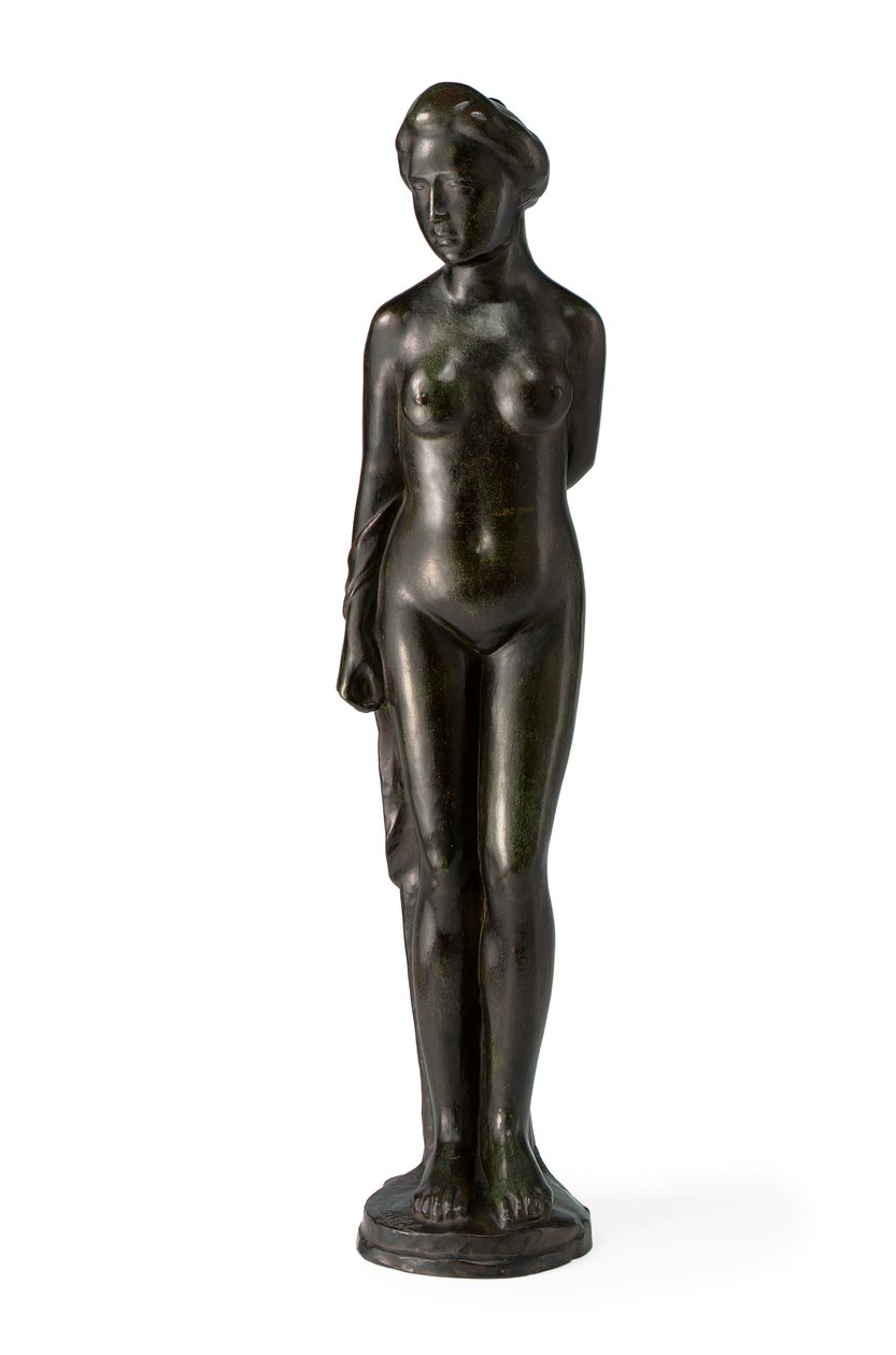 Staande Badende, met Draperie over Rechterarm door Aristide Maillol