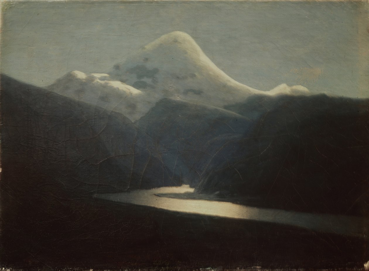 Op de Berg Elbrus, 1870s door Arkhip Ivanovich Kuindzhi
