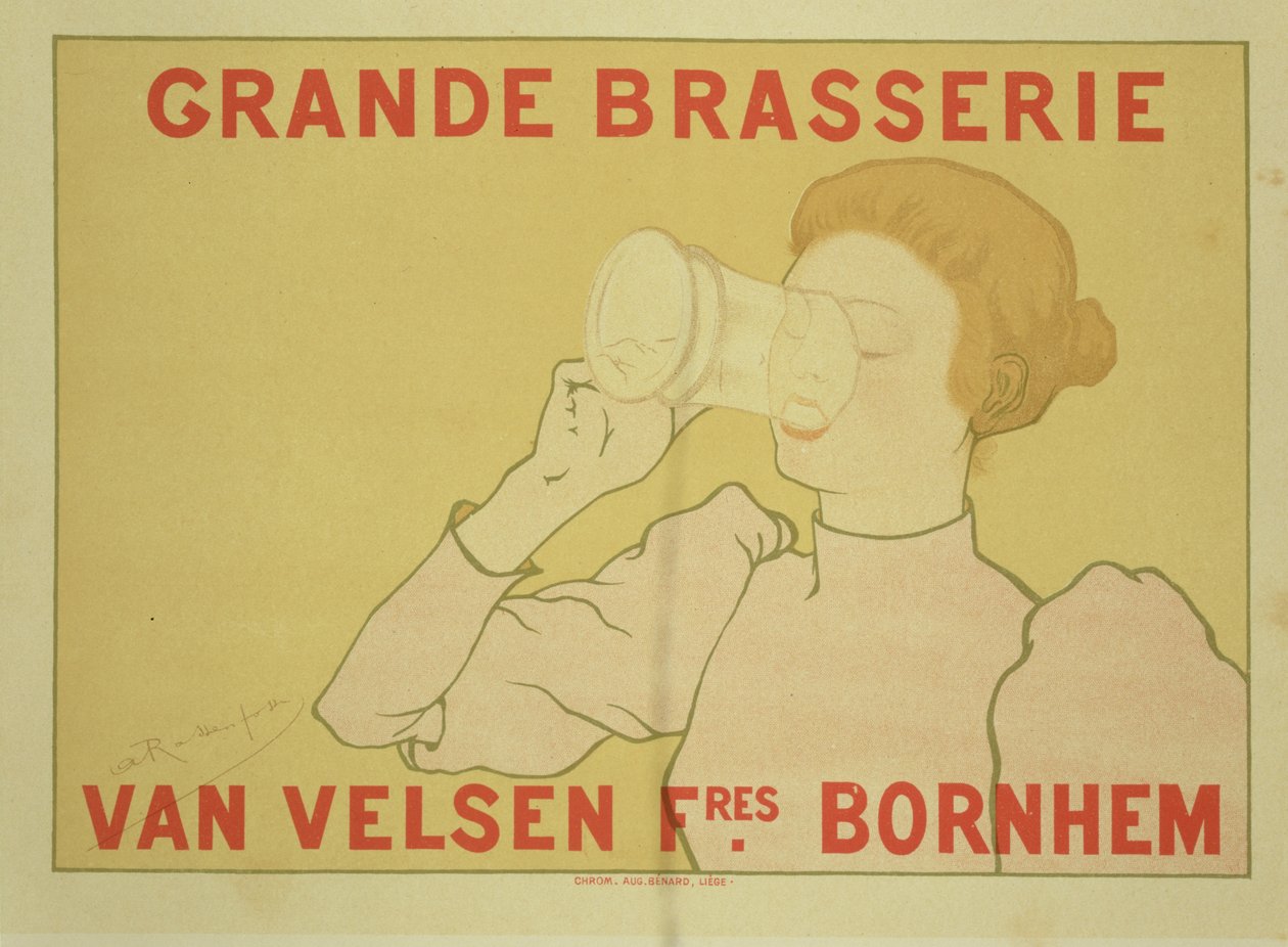 Reproductie van een poster die de 