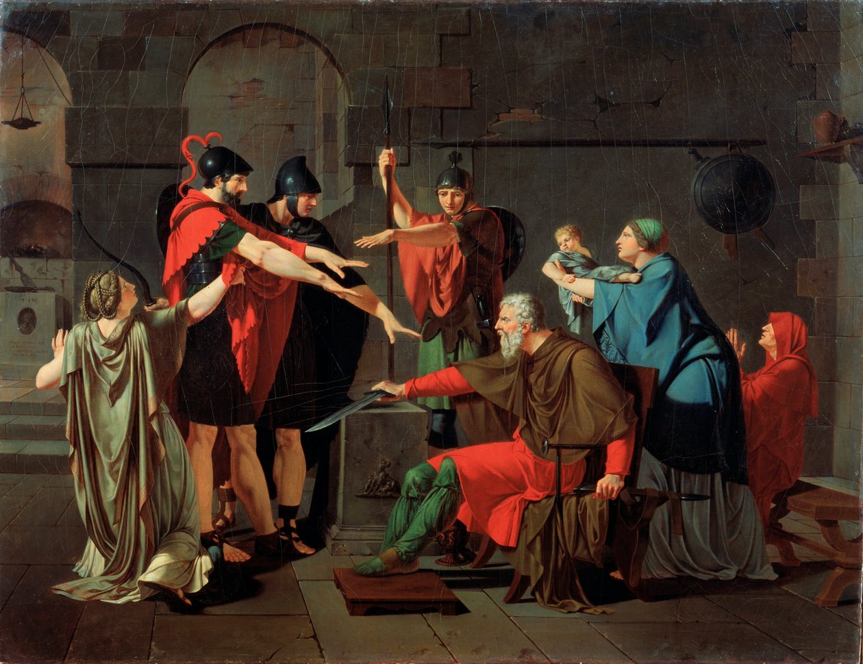 De eed van de Horatii door Armand Charles Caraffe