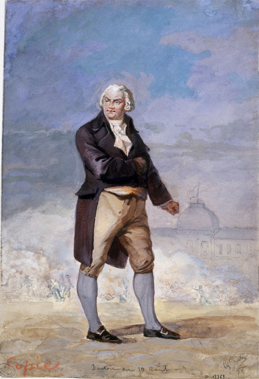 Portret van Georges Jacques Danton 1759-1794, 1879 door Armand Cyboule