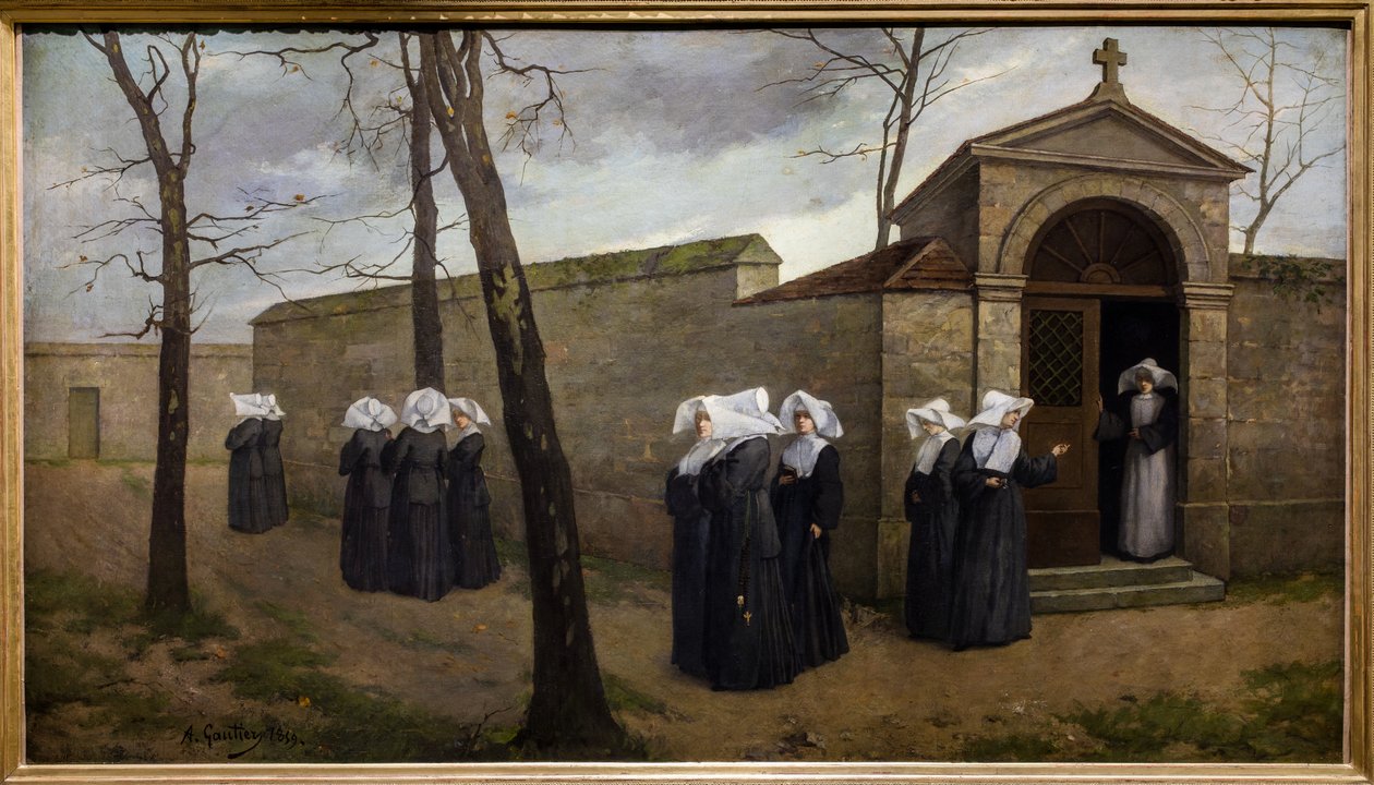 De wandeling van de zussen door Armand Desire Gautier