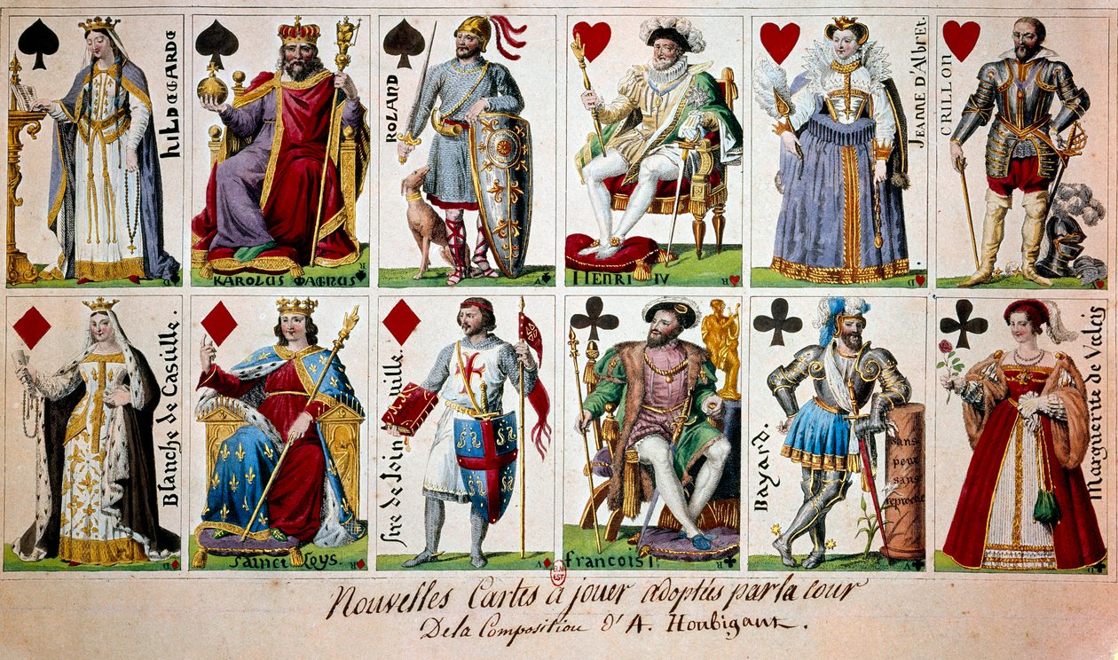 Franse historische figuren van Karel de Grote tot Hendrik IV door Armand Gustave Houbigant