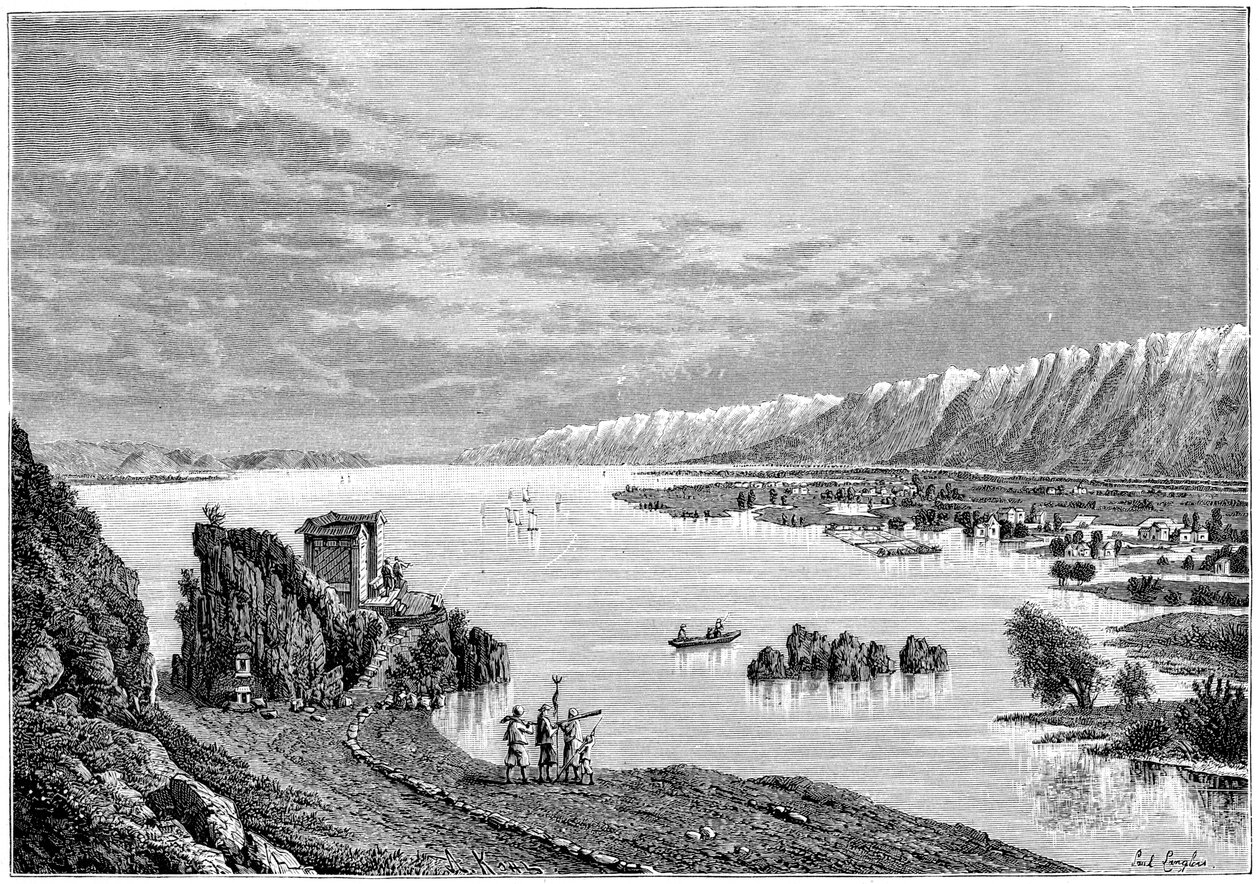 Tali meer, Japan, 1895 door Armand Kohl