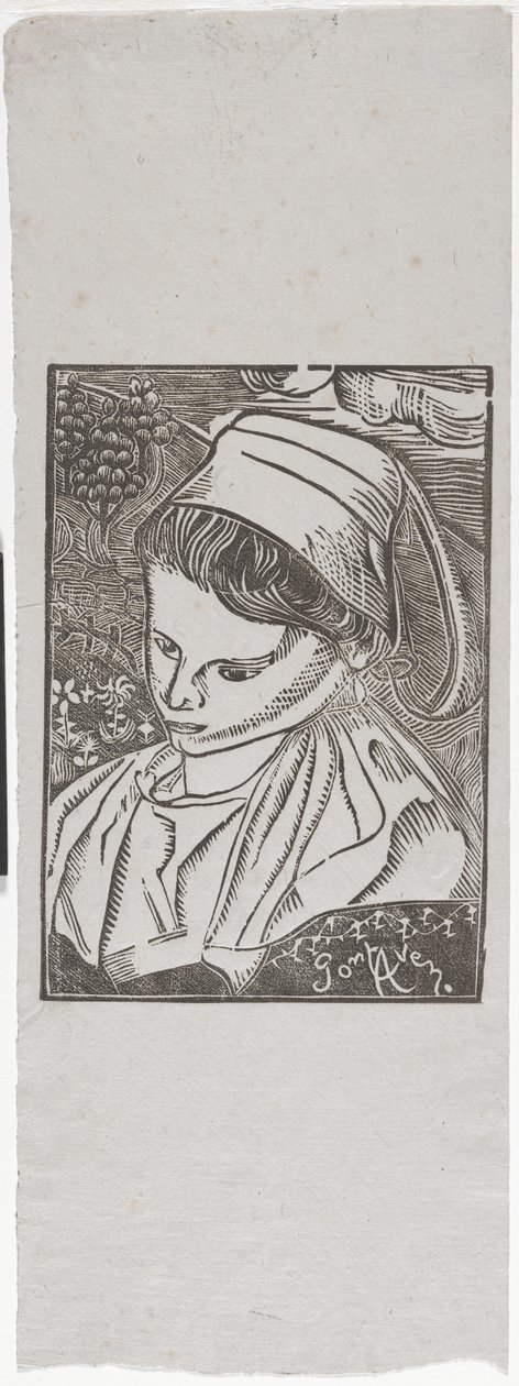 Bretonse Vrouw uit Pont-Aven ca. 1896 door Armand Séguin