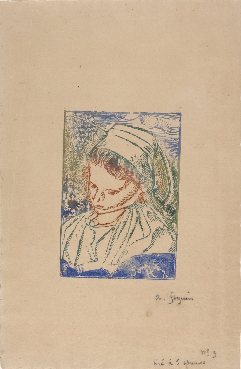 Bretonne de Pont-Aven c.1896 door Armand Séguin