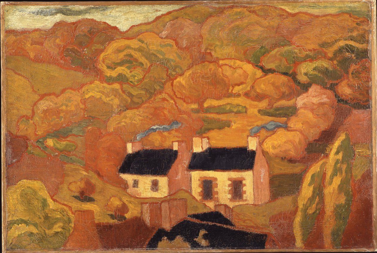 Twee Rieten Huisjes (Les deux chaumières) ca. 1893-94 door Armand Séguin