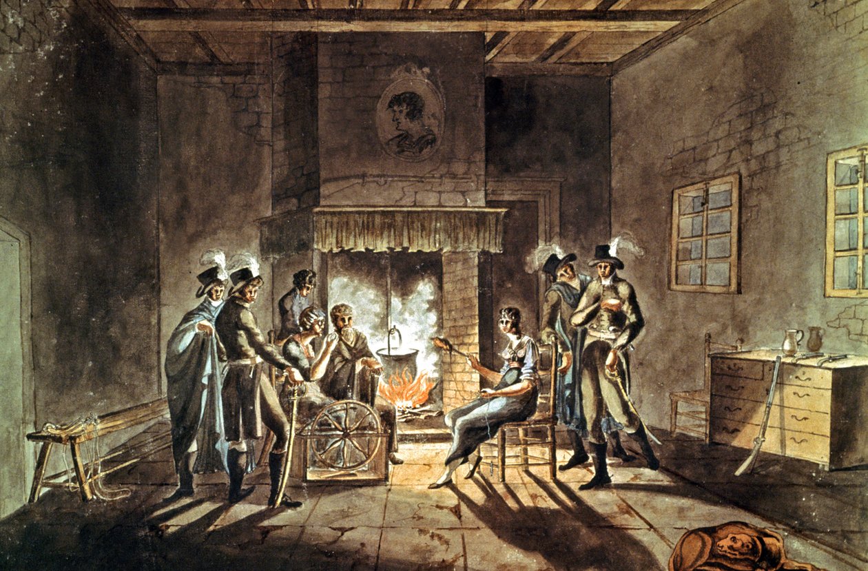 Samenzwering van Cadoudal, begin 19e eeuw (gouache) door Armand de Polignac