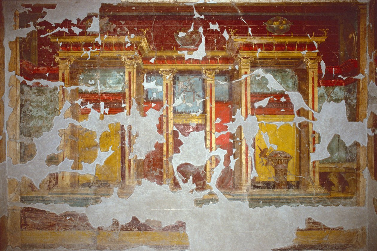 De hal van de Villa Poppaea, Torre Annunziata (vers) door Arnaldo Vescovo