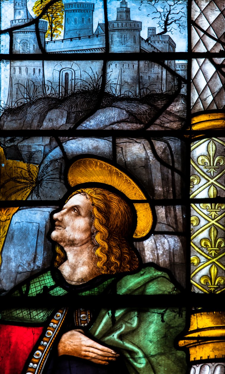 Kathedraal Sainte-Marie, Auch, Gers, 2018 (glas-in-loodraam) door Arnaud de Moles