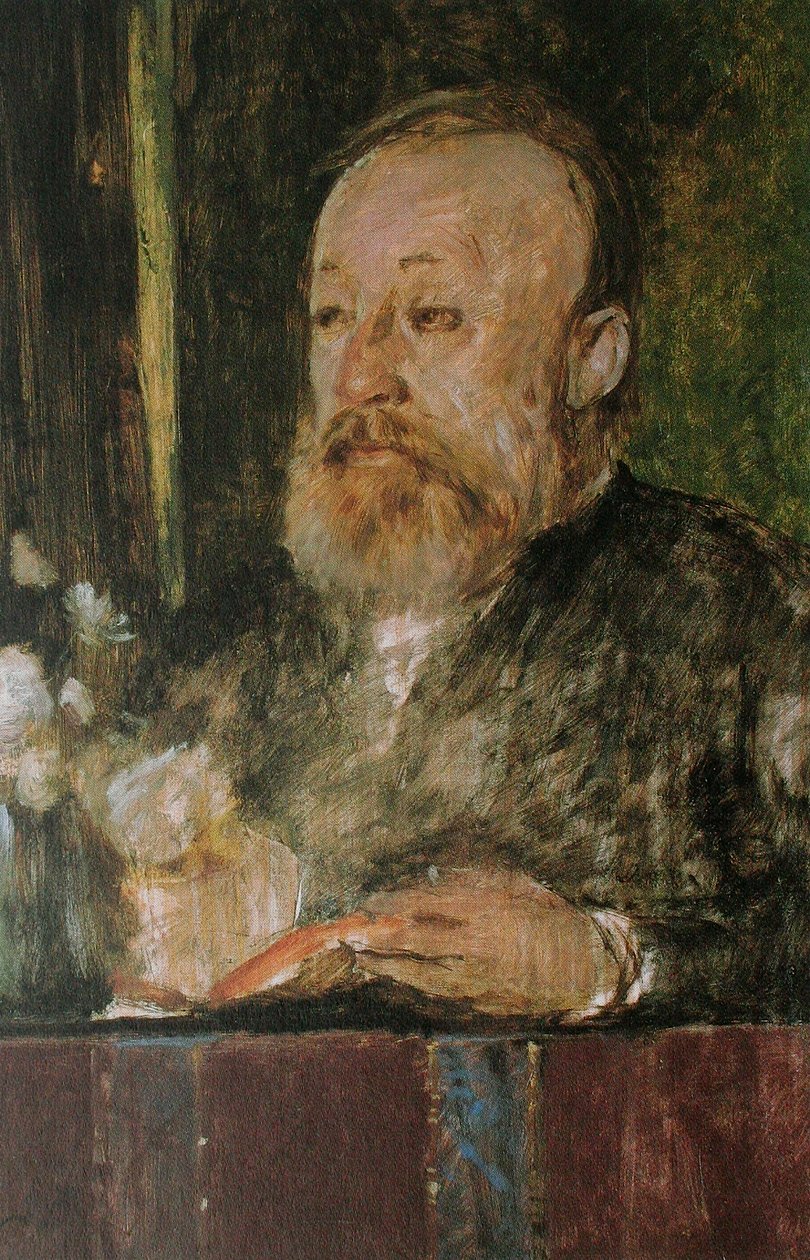 Portret van Gottfried Keller door Arnold Böcklin