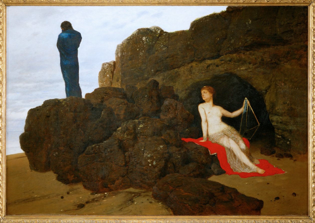 Odysseus en Calypso - Odysseus en Calypso ... door Arnold Böcklin