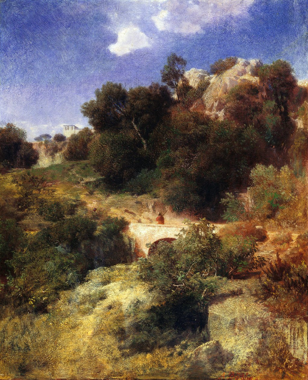 Romeins landschap door Arnold Böcklin