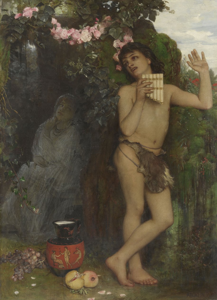 De klacht van de herder door Arnold Böcklin