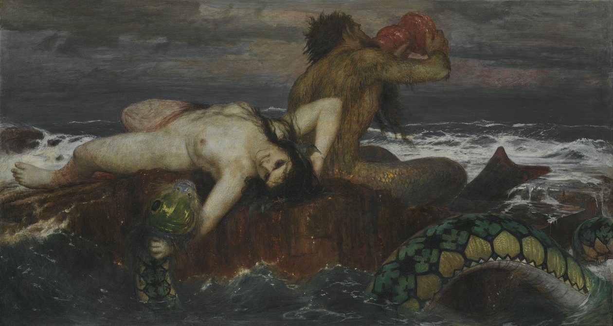 Triton en Nereïde door Arnold Böcklin