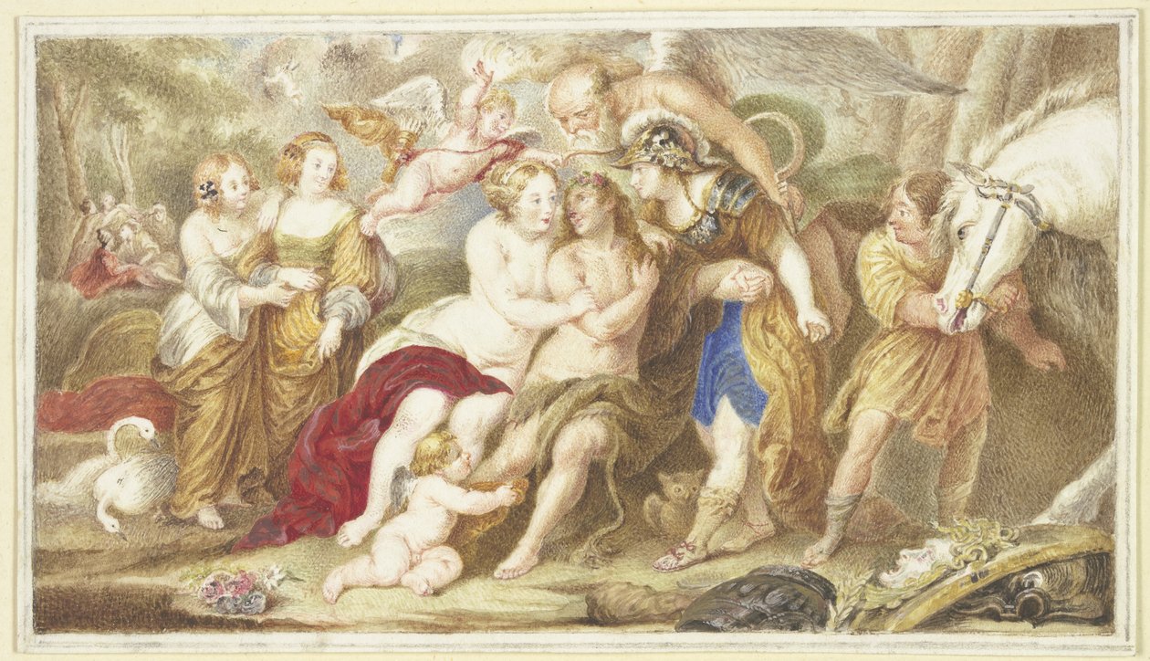 Hercules op het kruispunt door Arnold Houbraken