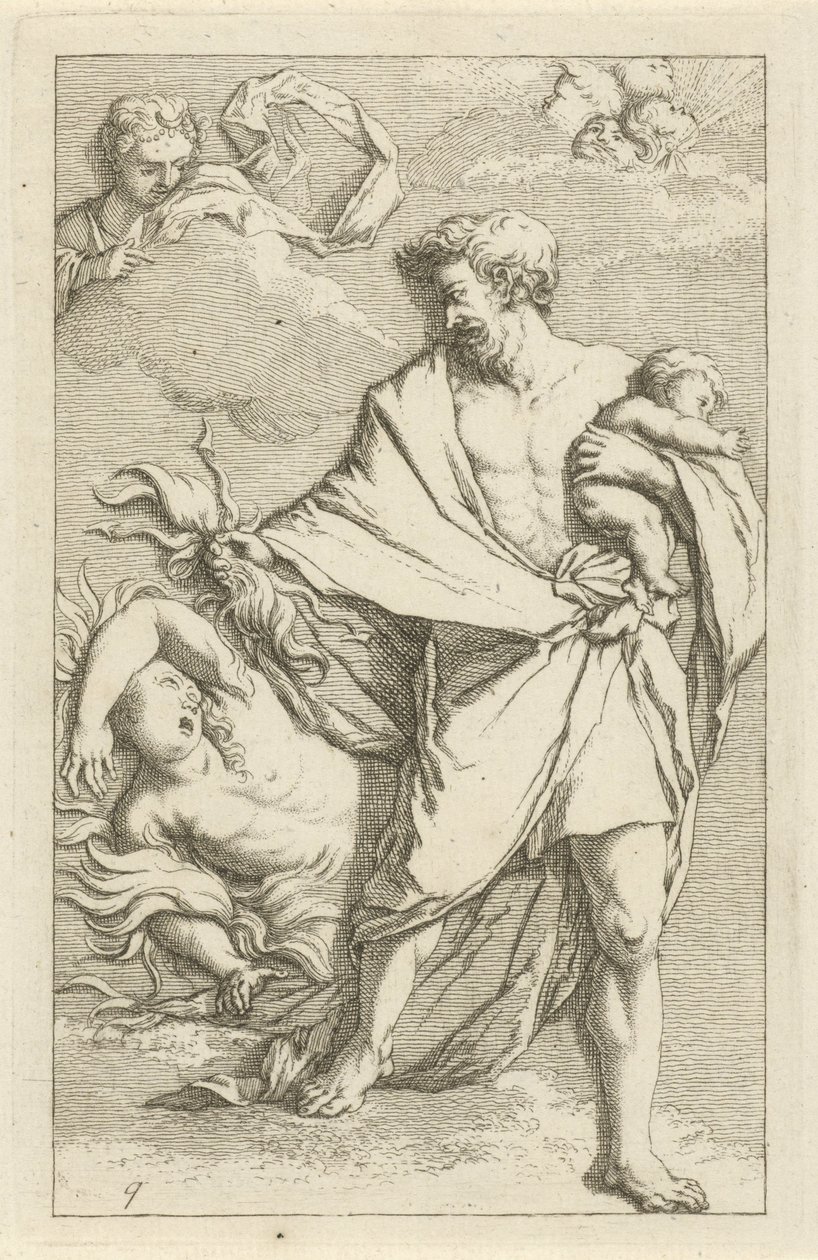 Jupiter en Semele door Arnold Houbraken