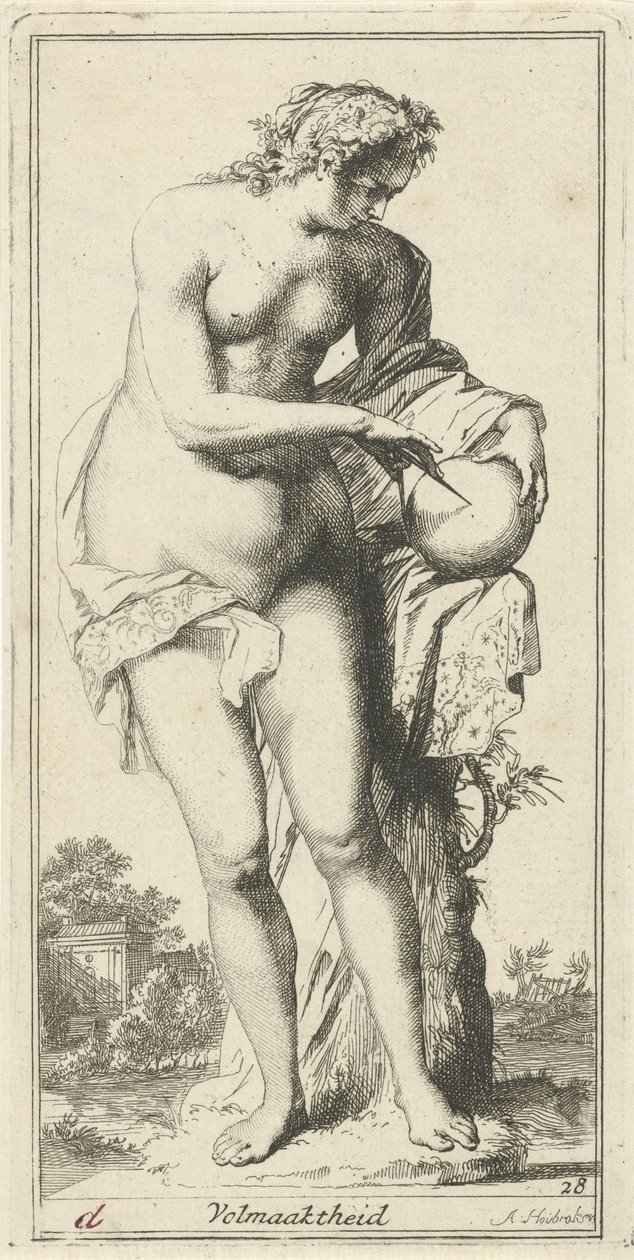 Personificatie van de volmaaktheid door Arnold Houbraken