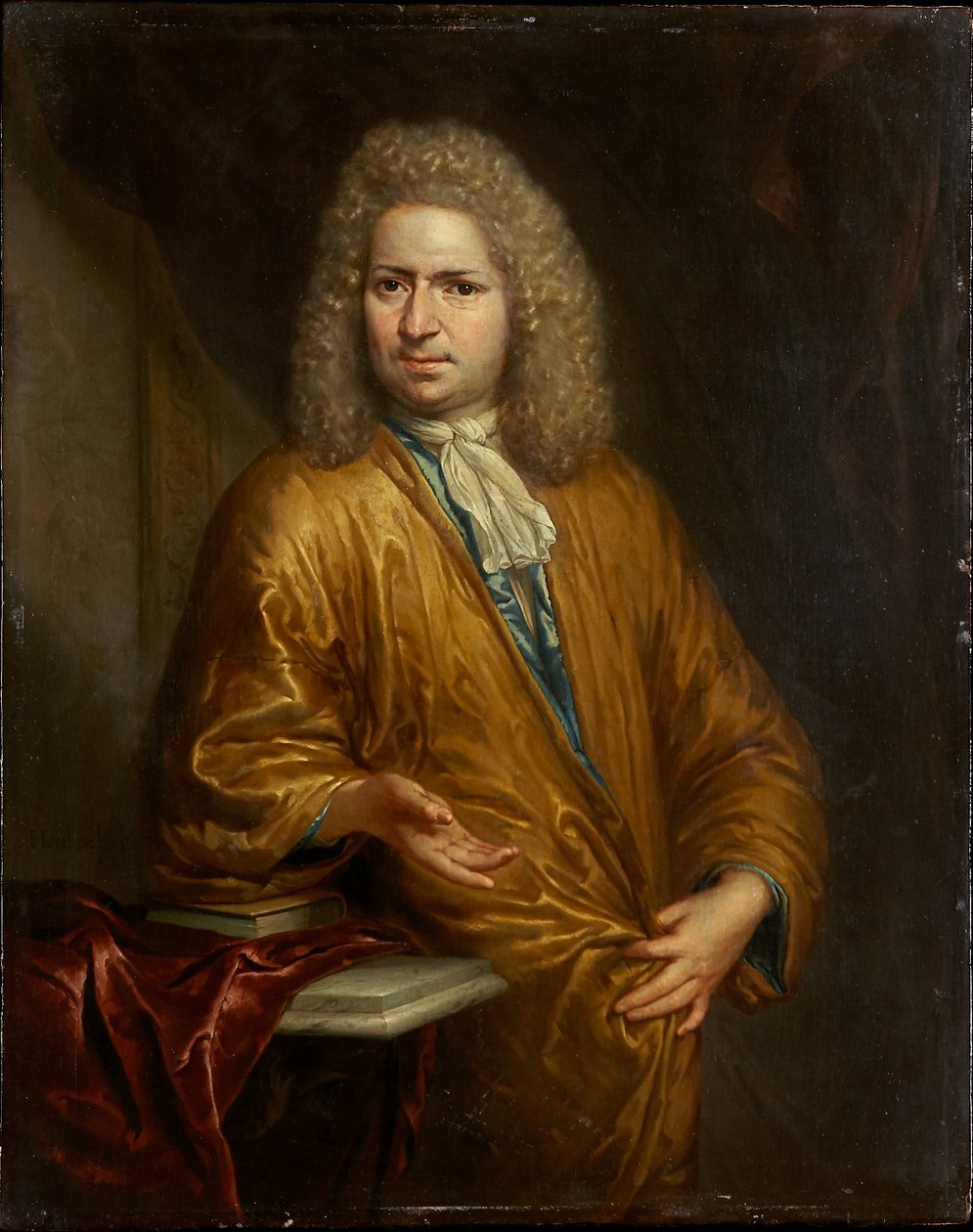 Portrait of a Man (Rudolf van Loen) door Arnold Houbraken