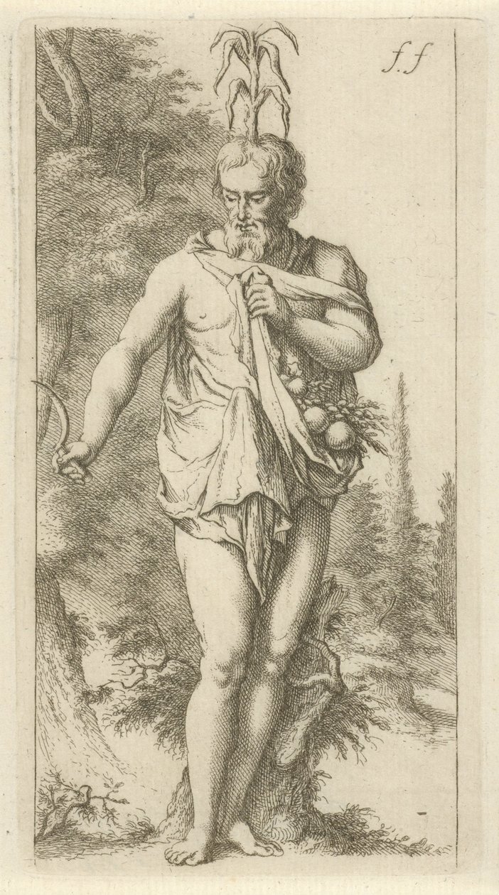 Priapus door Arnold Houbraken
