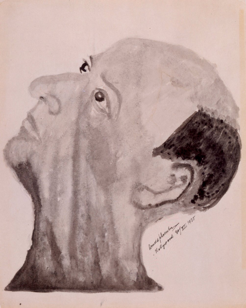 Arnold Schoenberg zelfportret - Hollywood 1923 door Arnold Schoenberg